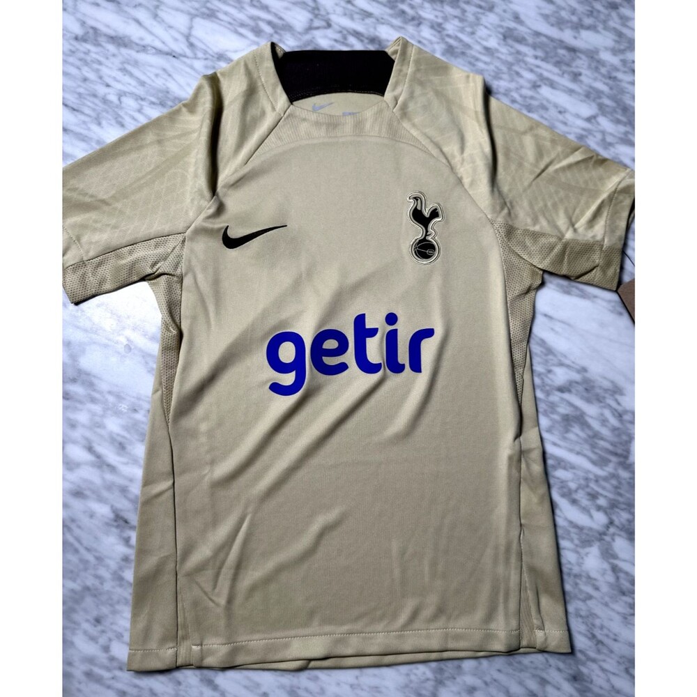 Nike Tottenham Hotspur Jersey Gold 23 24 Strike Soccer Futbol Kids youth XL NEW
